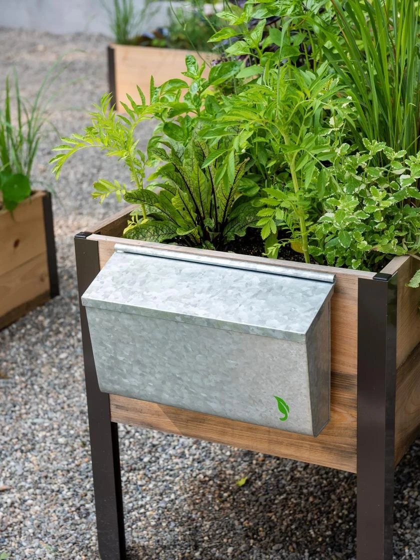 Galvanized Garden Tool Storage Box 2 Galvanized Garden Tool Storage Box - Image 2