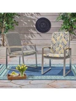 Outdoor Decor™ Seat Pad High Back Cushions, 20" X 45" -Garden Care Shop 8611125 108v ctlv outdoor seat pad high back cushions 20x45 citrus leaves