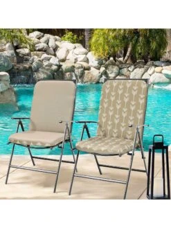 Outdoor Decor™ Seat Pad High Back Cushions, 20" X 45" -Garden Care Shop 8611125 110v trta outdoor seat pad high back cushions 20x45 tribal taupe