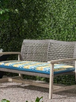 Outdoor Decor™ Bench Cushions, 18" X 48" -Garden Care Shop 8611128 200V AQUA tif
