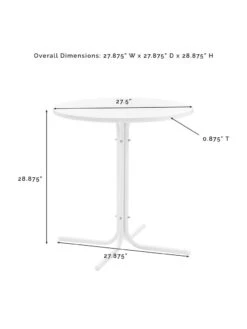 Crosley Griffith Outdoor Bistro Table -Garden Care Shop 8611576 05v