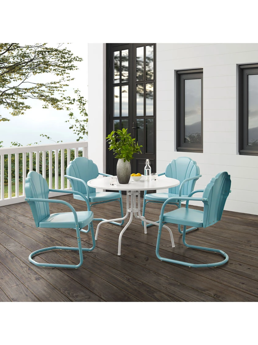 Crosley Tulip 5-piece Outdoor Dining Set 4 Crosley Tulip 5-piece Outdoor Dining Set - Image 4