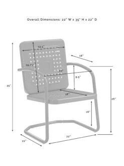 Crosley Bates 5-piece Outdoor Dining Set -Garden Care Shop 8611581 08v