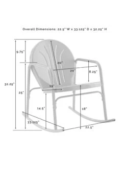 Crosley Griffith 3-piece Outdoor Rocking Chair Set 27 Crosley Griffith 3-piece Outdoor Rocking Chair Set -Garden Care Shop 8611588 09v