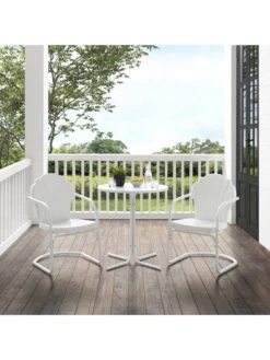 Crosley Tulip 3-piece Outdoor Bistro Set -Garden Care Shop 8611591 wt 38v
