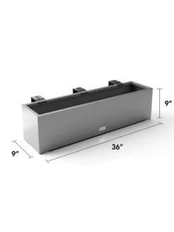 Veradek Metallic Series Railing Planters 28 Veradek Metallic Series Railing Planters -Garden Care Shop 8611610 19v