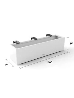 Veradek Metallic Series Railing Planters 29 Veradek Metallic Series Railing Planters -Garden Care Shop 8611610 28v