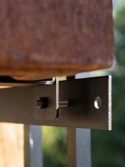 Veradek Metallic Series Corten Steel Railing Planters -Garden Care Shop 8611611 02v