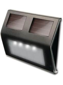 MAXSA® Solar-Powered Metal Deck Light, Set Of 4 -Garden Care Shop 8611691 bz 01v