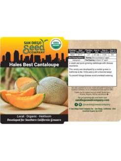 Hales Best Cantaloupe Organic Seeds -Garden Care Shop 8611872 02v