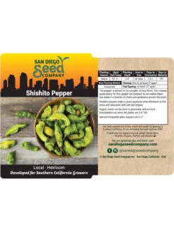 Shishito Pepper Organic Seeds -Garden Care Shop 8611910 02v