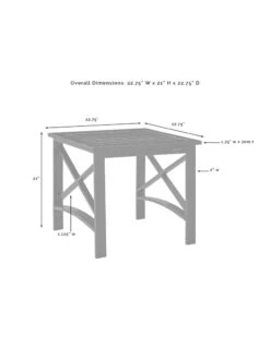 Crosley Kaplan Side Table -Garden Care Shop 8611953 08v
