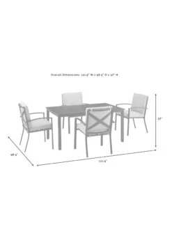 Crosley Kaplan Dining Set -Garden Care Shop 8611954 09v
