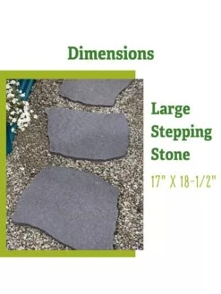 Recycled Rubber Flagstone Stepping Stone -Garden Care Shop 8612235 1