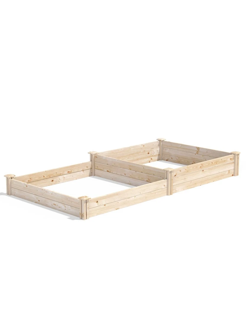 2-Tier Pine Raised Garden Bed, 4'x8' 2 2-Tier Pine Raised Garden Bed, 4'x8' - Image 2