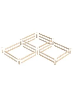 2-Tier Pine Raised Garden Bed, 4'x12' -Garden Care Shop 8612257 01v