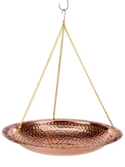 Copper Hanging Birdbath, 18" 6 Copper Hanging Birdbath, 18" -Garden Care Shop 8612268 03v