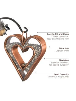 Heart Fly-Thru™ Bird Feeder -Garden Care Shop 8612272 03v