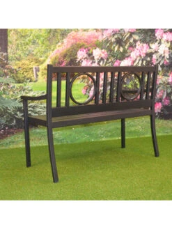 Gramercy Outdoor Metal Bench 12 Gramercy Outdoor Metal Bench -Garden Care Shop 8612281 01v