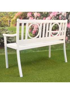 Gramercy Outdoor Metal Bench 13 Gramercy Outdoor Metal Bench -Garden Care Shop 8612281 04v