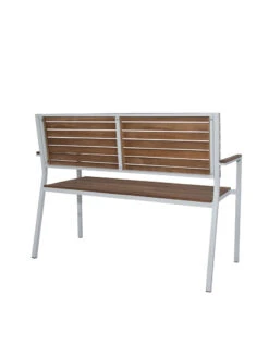 Braylee Metal And Wood Garden Bench -Garden Care Shop 8612284 02v