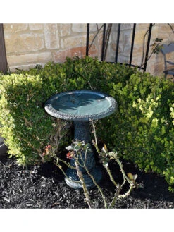 Exaco Enduro Clay Birdbath -Garden Care Shop 8612394gy 02v