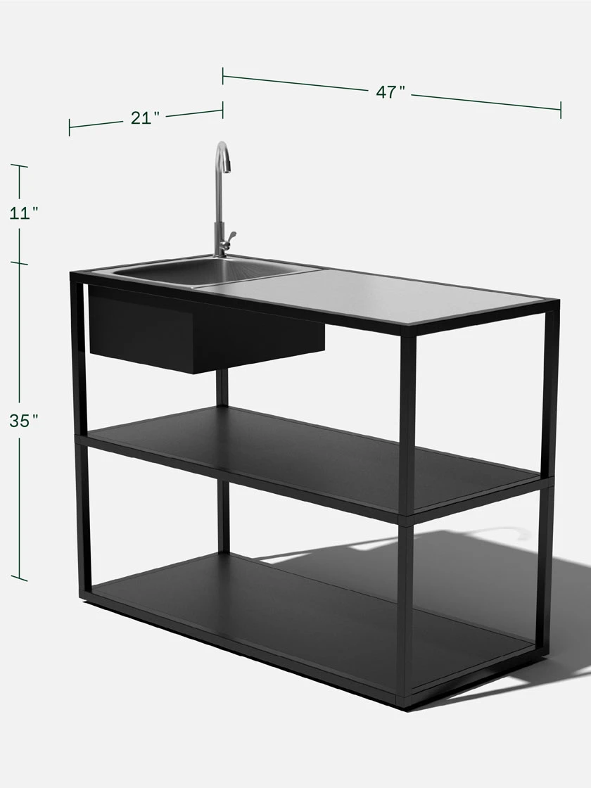 Veradek Stainless Steel Outdoor Kitchen Series Counter Sink 4 Veradek Stainless Steel Outdoor Kitchen Series Counter Sink - Image 4