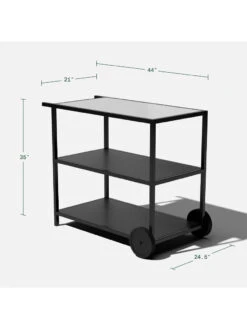 Veradek Stainless Steel Outdoor Kitchen Series Bar Cart -Garden Care Shop 8612470 15v