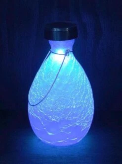Achla Designs Solar Crackle Glass Vase Lantern -Garden Care Shop 8612529BLL 02v tif