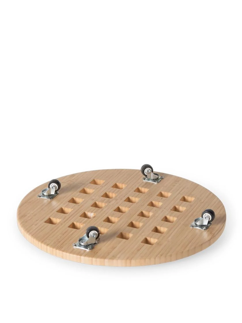 Bamboo Plant Caddy Round, 15.75" 5 Bamboo Plant Caddy Round, 15.75" - Image 5