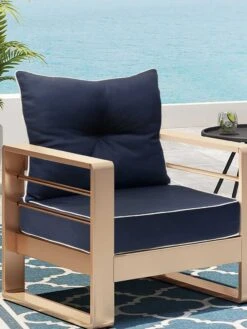Outdoor Decor™ Seat Cushion, 24" X 24" -Garden Care Shop 8612760 04v nv outdoor decor seat cushion 20x20 navy