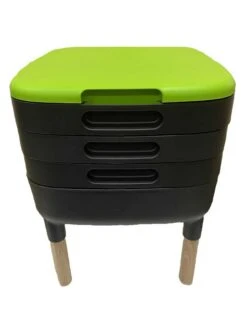 Maze Worm Farm Composter Trays With Wood Legs -Garden Care Shop 8612805 01v