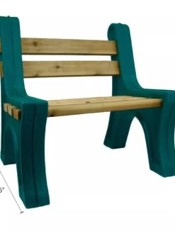 Custom Length Lightweight Indoor Or Outdoor Bench Ends -Garden Care Shop 8612857GR 03V tif