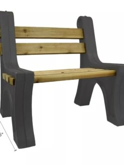 Custom Length Lightweight Indoor Or Outdoor Bench Ends -Garden Care Shop 8612857GY 07V tif