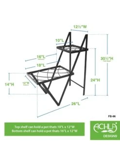 Achla Designs Duet Plant Stand -Garden Care Shop 8612905 02v