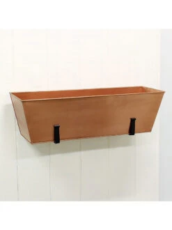 Achla Designs Plain Copper Plated Flower Box, Large -Garden Care Shop 8612915 04v