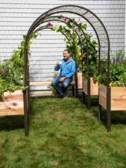 2’ X 4’ Arch Trellis For Planter Boxes 12 2’ X 4’ Arch Trellis For Planter Boxes -Garden Care Shop 8612976 0549