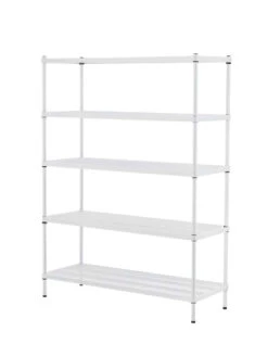 MeshWorks © 5 Tier Plant Shelving -Garden Care Shop 8613014 11v meshworks 5 tier plant shelf white