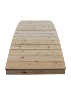 Plank Garden Bridge Unfinished 3' X 8' -Garden Care Shop 8613100 02v