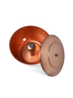 Hammered Copper Hose Pot With Lid -Garden Care Shop 8613311 5811