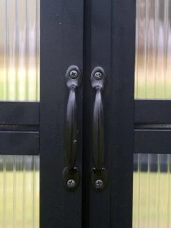 MONT Growers Edition Greenhouse, 8' X 8' -Garden Care Shop bk door handles 2000 300 dpi 1